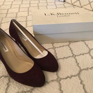LK Bennett New Sybila in Oxblood Pumps